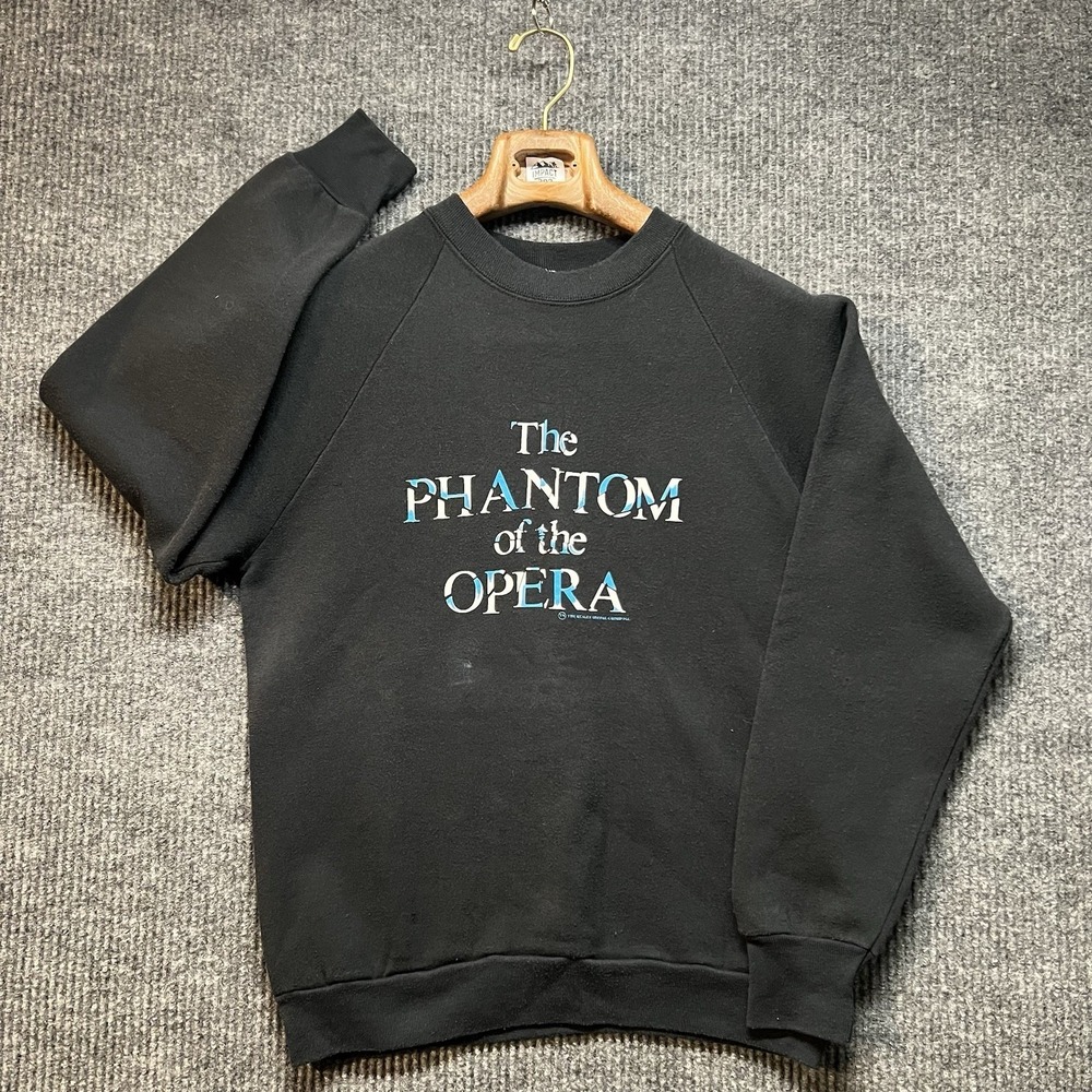 The Phantom Of The Opera Vintage Long Sleeve Crewneck Sweatshirt Men's Size Med